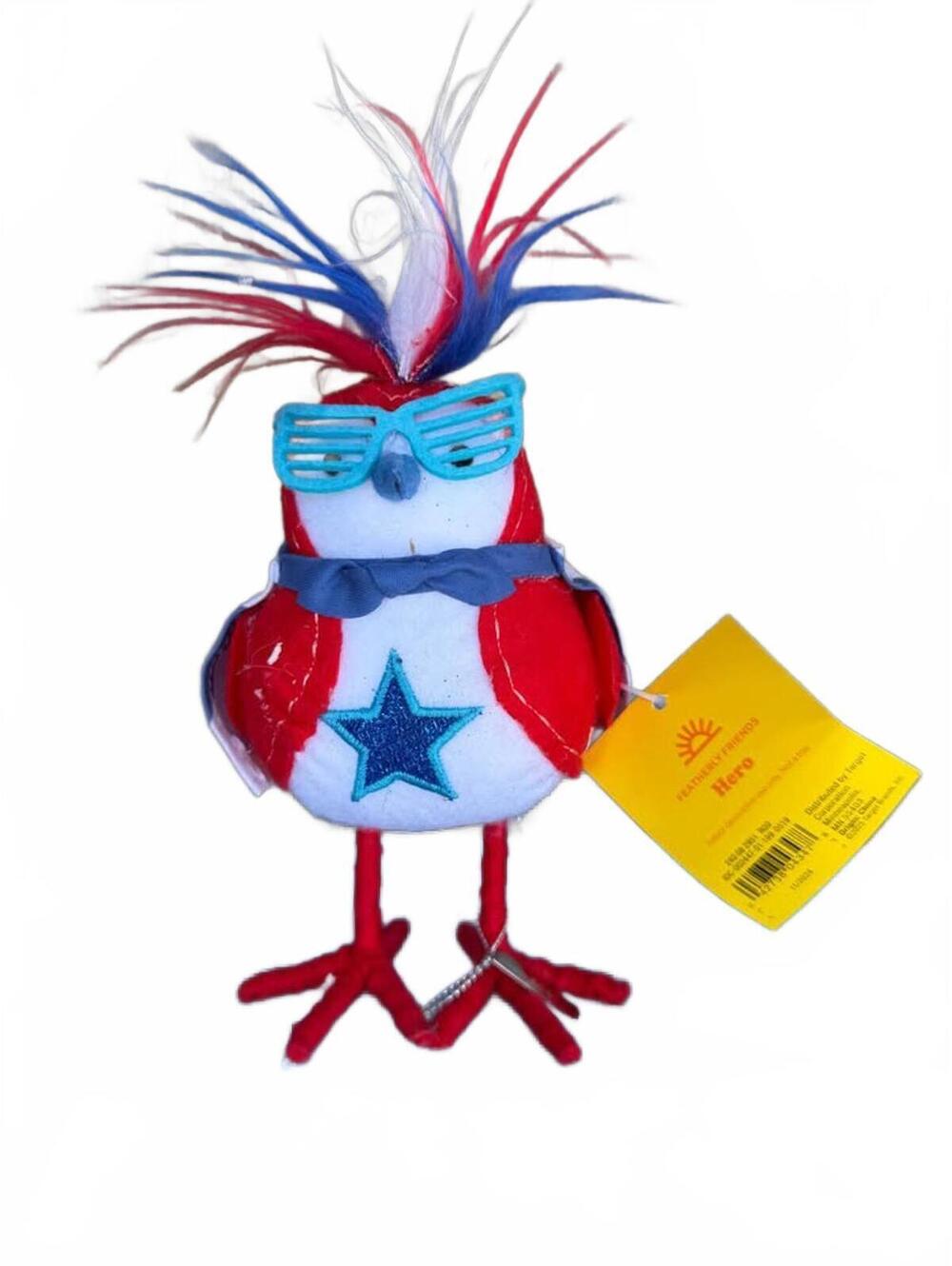 NWT Featherly Friends Boy 4 July decor COD453